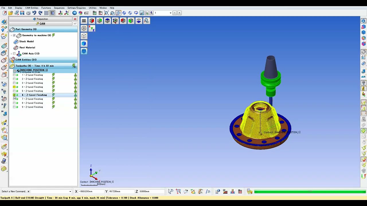 WORKNC AUTO  CONSTANT TO AXIS & NO CHANGE