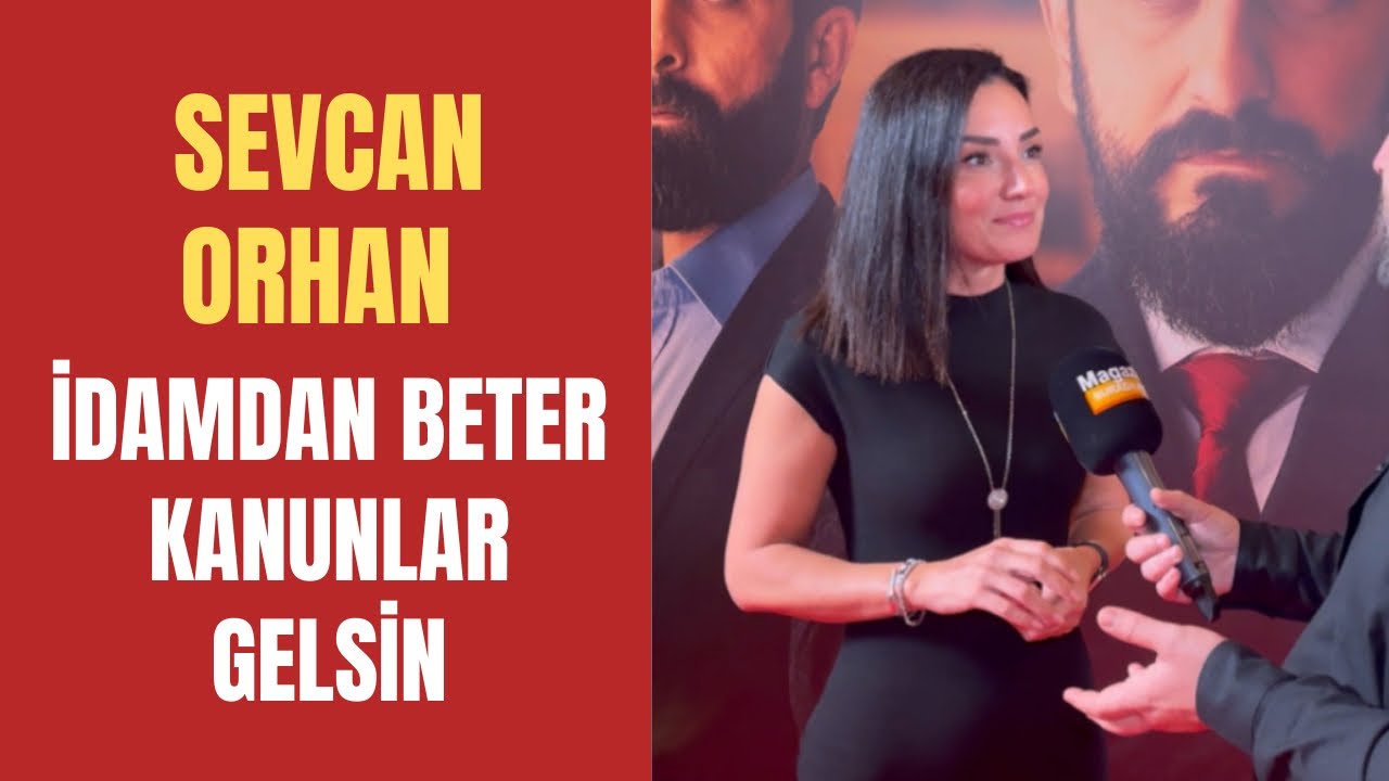 Sevcan Orhan, katıldığı galada gündeme dair soruları yanıtladı.