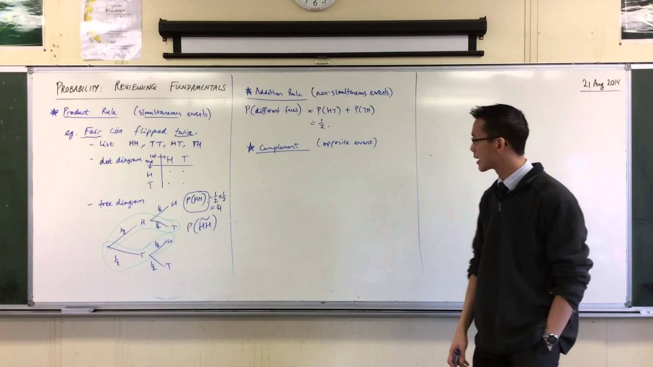 Probability Fundamentals (2 of 2: The Addition Rule, Complements)