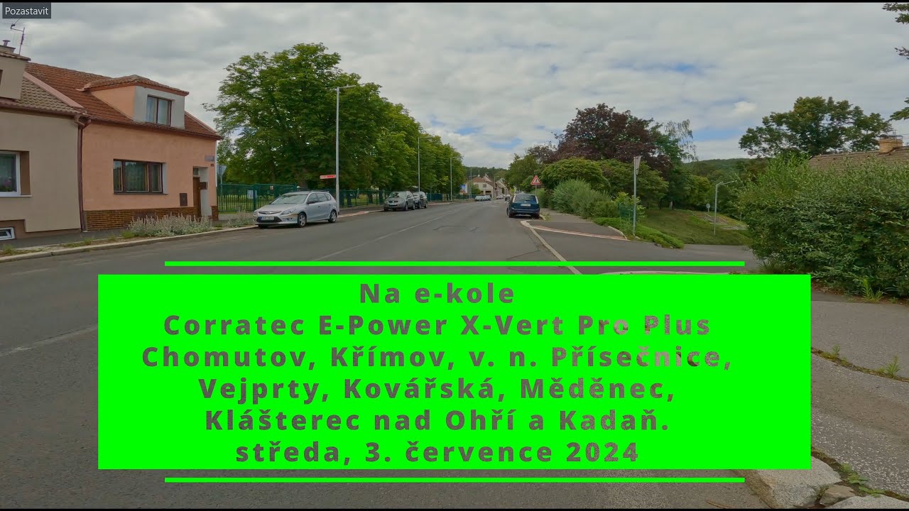 Chomutov, Vejprty, Měděnec, Klášterec nad Ohří, Kadaň cyklotrasa 3.7.2024, 4K