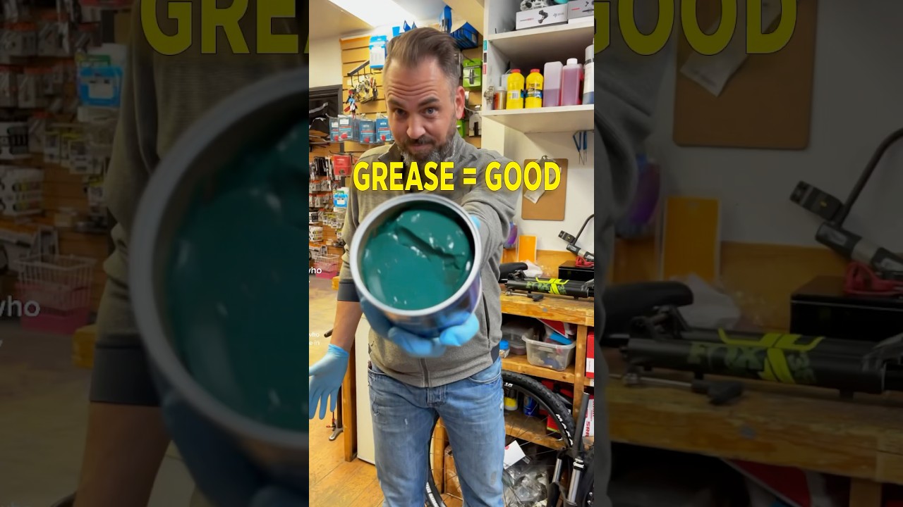 Why Your Bike SQUEAKS&hellip; And How Grease Fixes It #bikemaintenance #mtb #grease #stottsbicycles