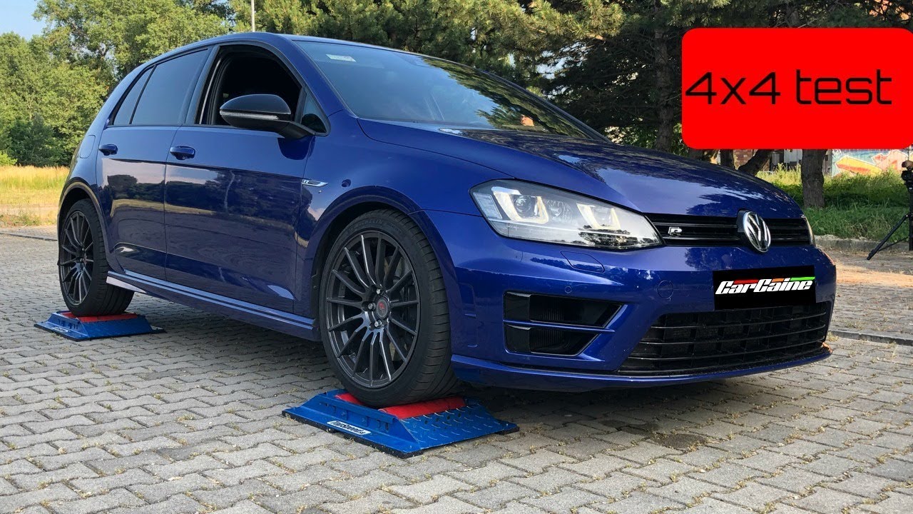 VW Golf R 7. gen 4x4 test on rollers- CarCaine