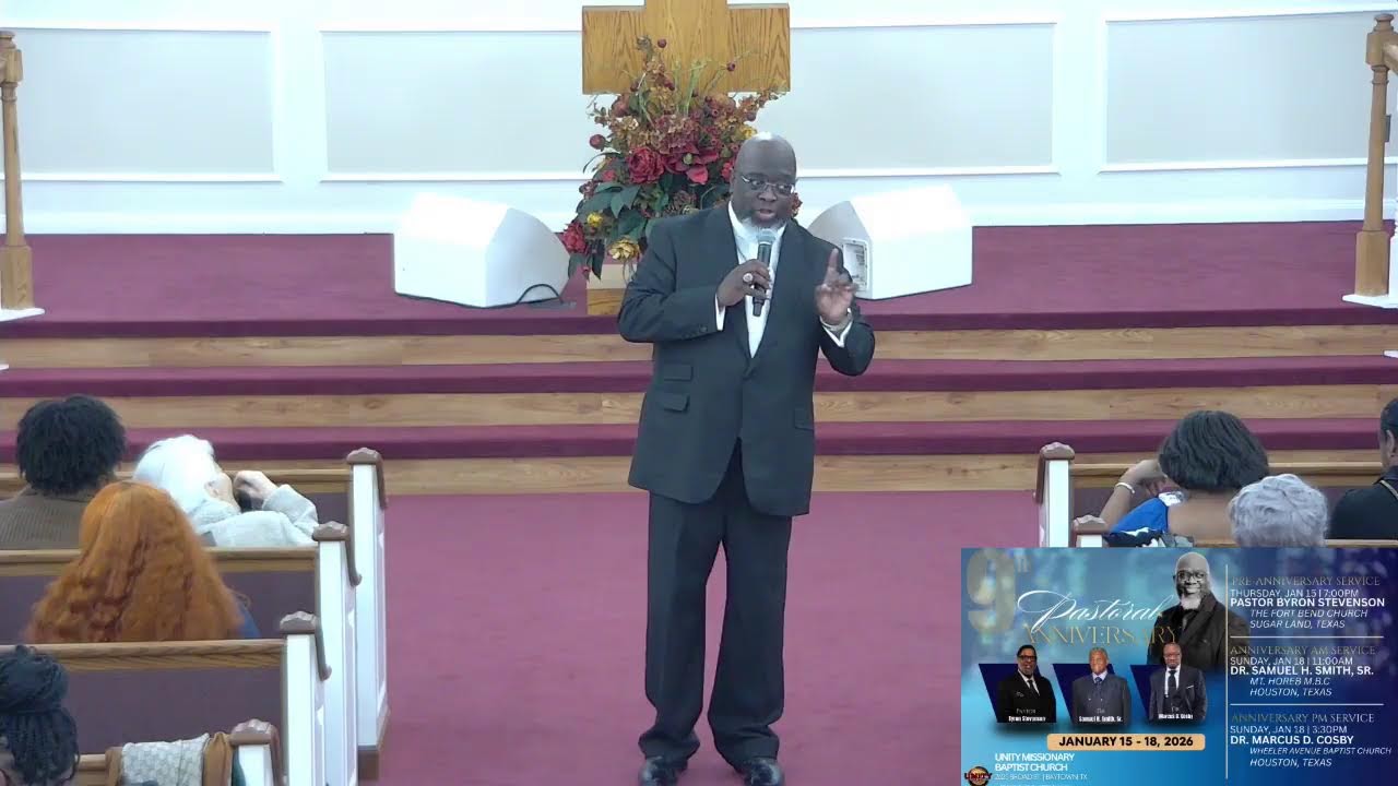 Unity Missionary Baptist Church | 9th Pastor's Anniversary Celebration| 1-18-2026