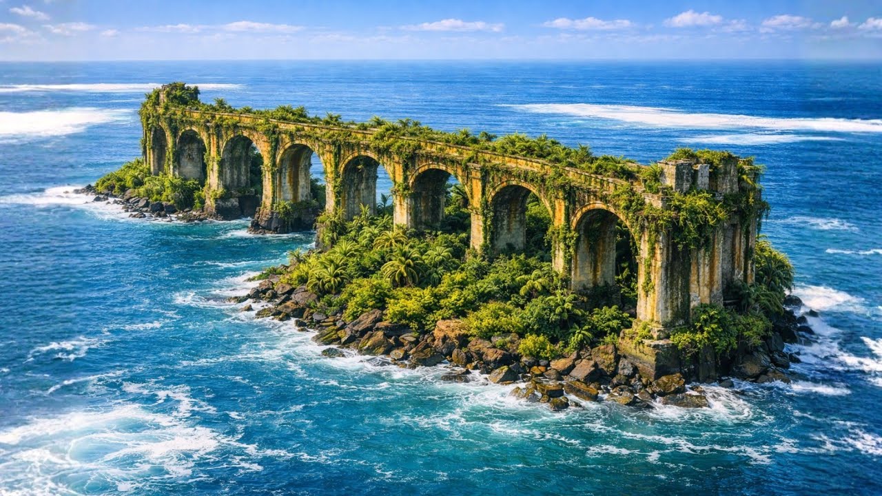 I Turned an Abandoned Sea Aqueduct Into a Luxury House (ASMR)