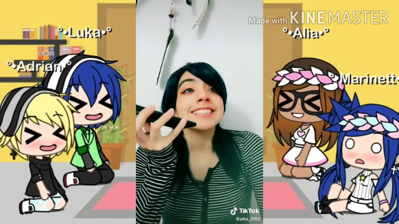 Los personajes de miraculous reacciónan a sus tik toks /gacha club /°•katie love•°