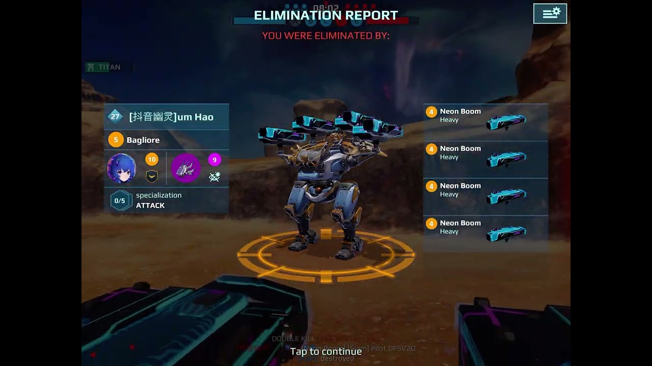 Warrobots gaming 👌 #warrobots #gaming DOUBLE KILL triple kill 