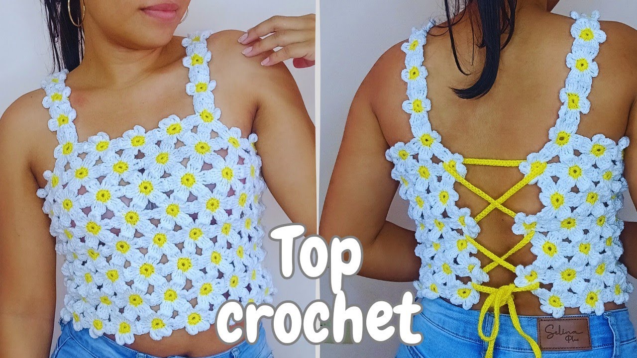 TOP MARGARITA🌼TEJIDO A CROCHET | TUTORIAL #crochet