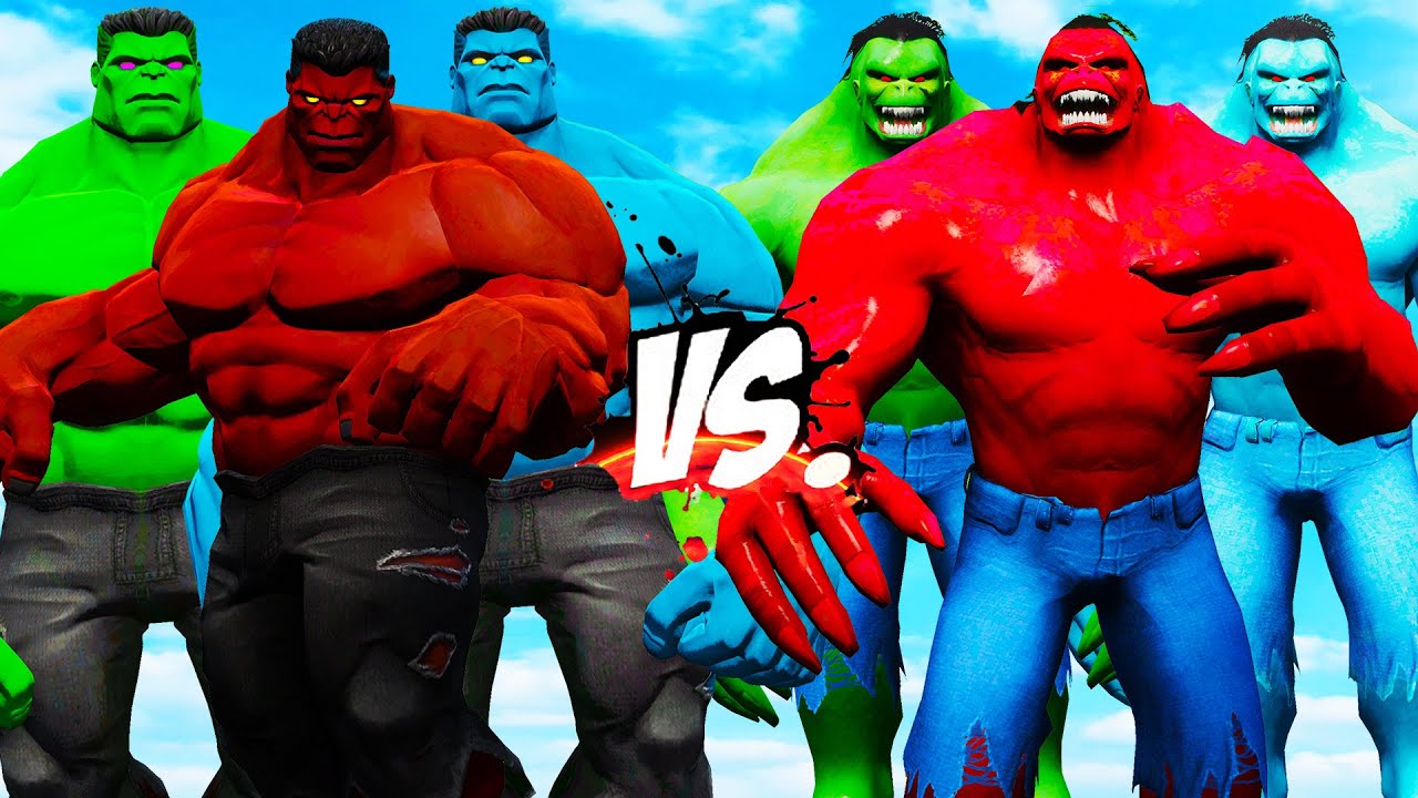TEAM HULK COLOR VS TEAM HULK 2099 - EPIC SUPERHEROES WAR