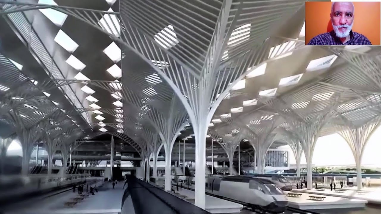 تعرفو على محطة القطار المركزية الجديدة لمدينة الجزائر NEW CENTRAL TRAIN STATION