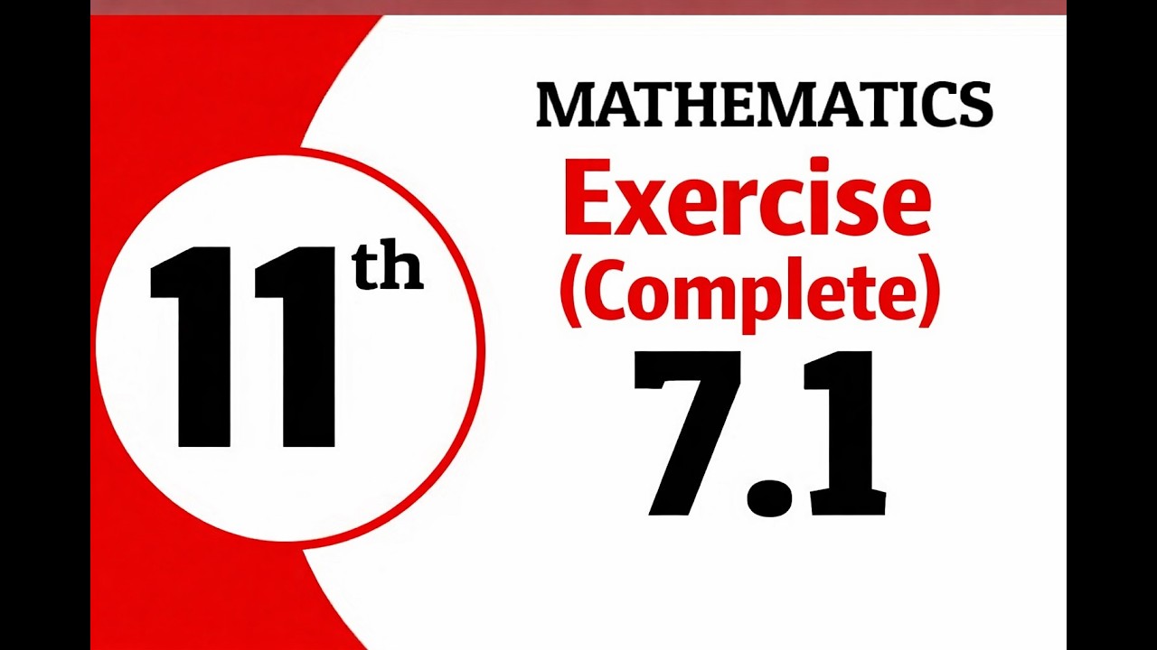 11 math | new book | Exercise 7 .1| Complete   | math 11 class 7.1 | math  7.1 class 11 |ptb