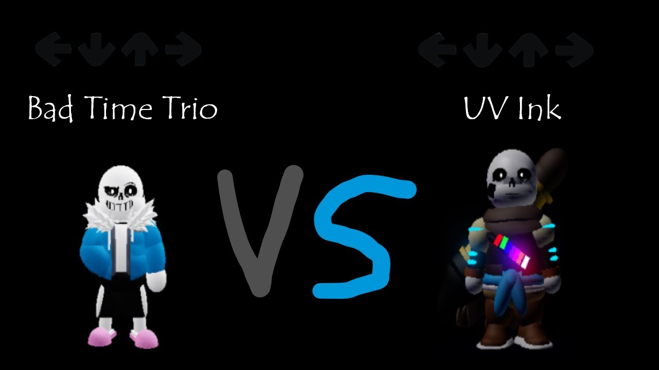 Who is better? UV Ink Vs Bad Time Trio | Undertale: Judgement Day