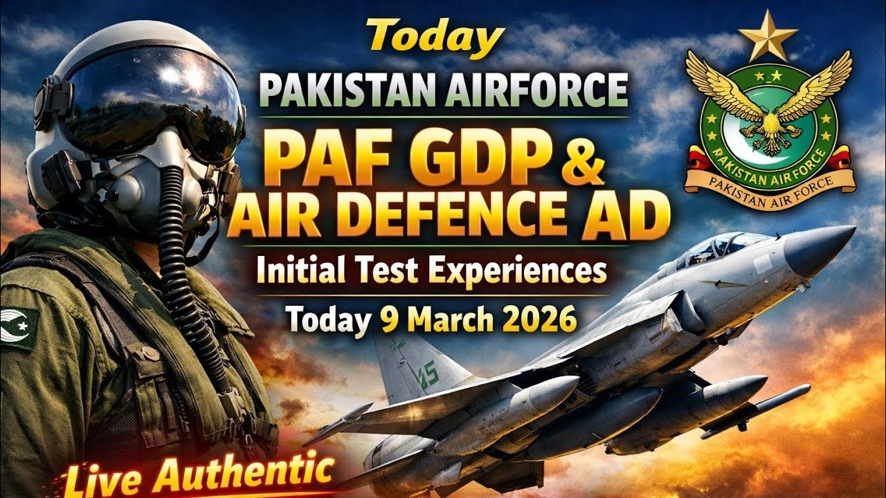 PAF GDP & Air Defence AD Initial Test 9 March 2026 | Repeated Intelligence & Academic Questions #paf