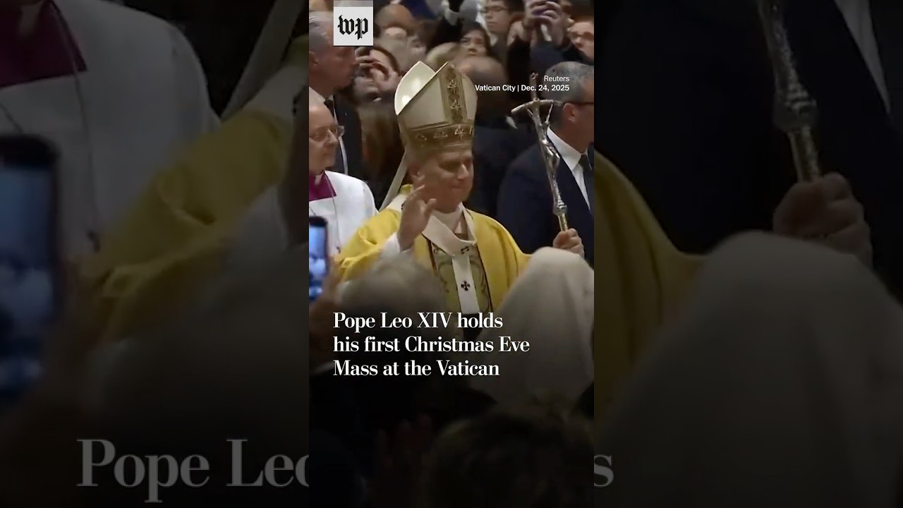 Pope Leo XIV holds his first Christmas Eve Mass at Vatican