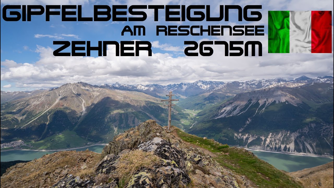 Wandern am Reschensee - Gipfelbesteigung Zehner 2675M - 4K