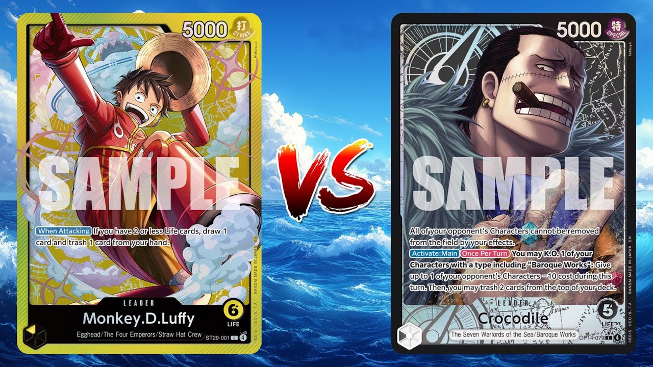 One Piece TCG Yellow Luffy VS Black Crocodile!!