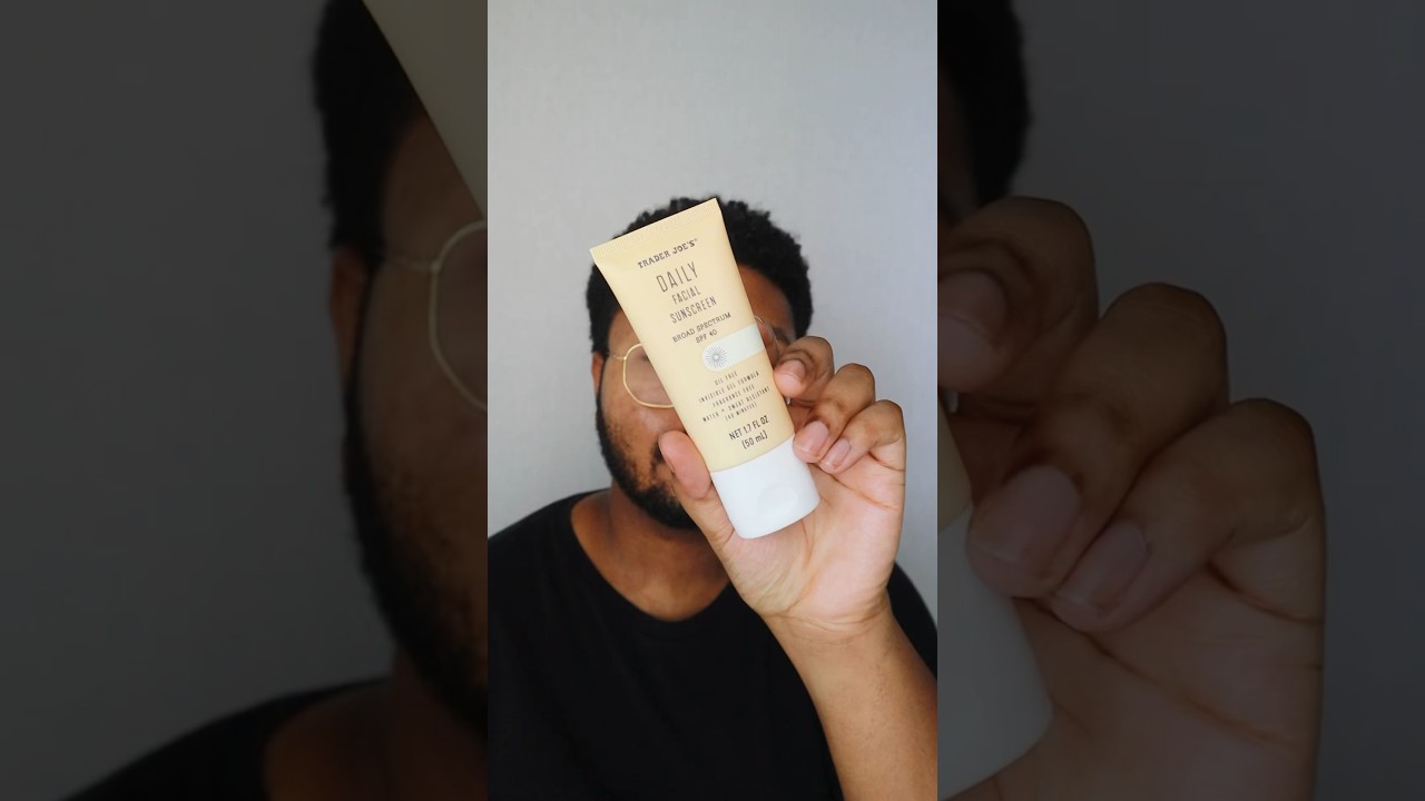 Trader Joe&rsquo;s Daily Facial Sunscreen SPF 40 #sunscreenreview #shorts
