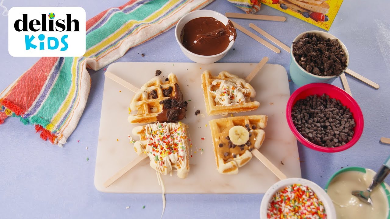 Waffle Pops | Delish Kids