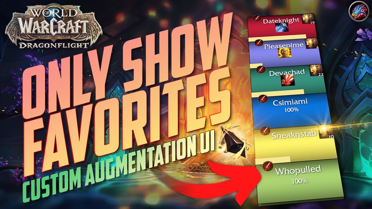 Vuhdo Favorite List: Best Unit Frames UI for Augmentation Evoker Prescience Targeting - Dragonflight
