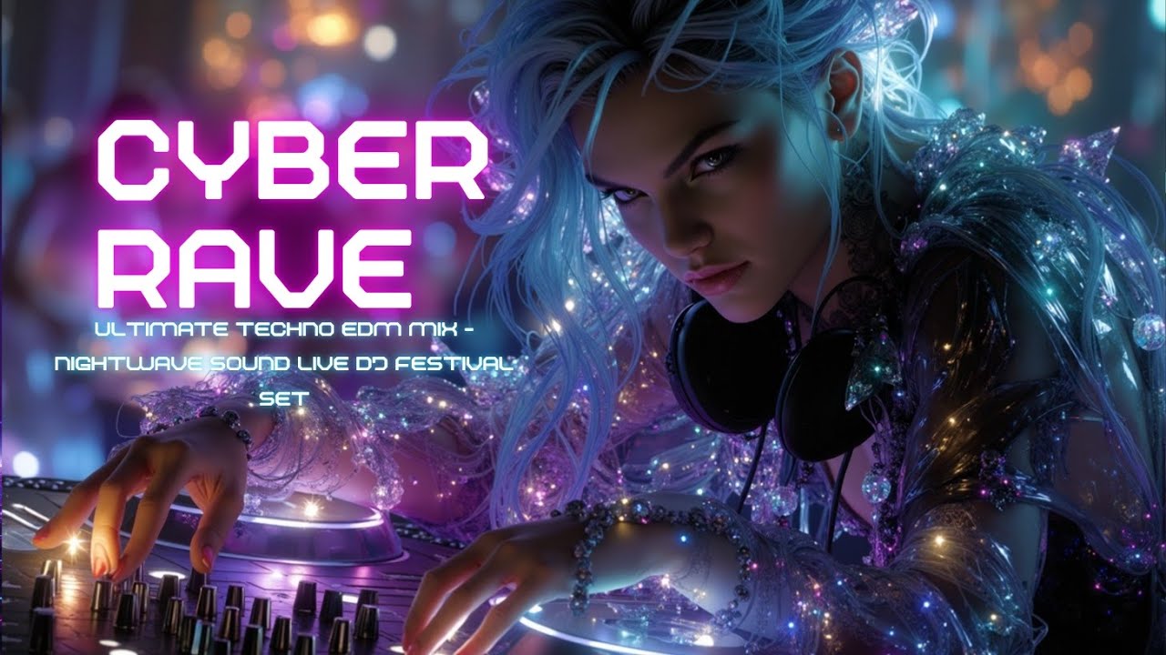 Кибер-Рейв Ночь | Ультимативный Техно EDM Микс - Живой Диджей Сет Фестиваля Nightwave Sound ✨