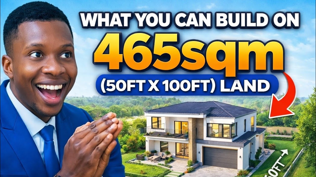 WHAT YOU CAN BUILD ON 465sqm (50ft X 100ft) LAND | HOUSE FOR SALE IN ASABA.#land #nigerianindiaspora