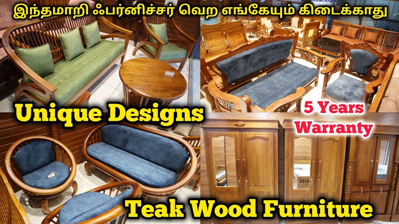 தேக்கு மரத்தில் இந்த மாதிரி மாடல் பார்த்திருக்கவே மாட்டீங்க | Unique Teakwood furniture designs