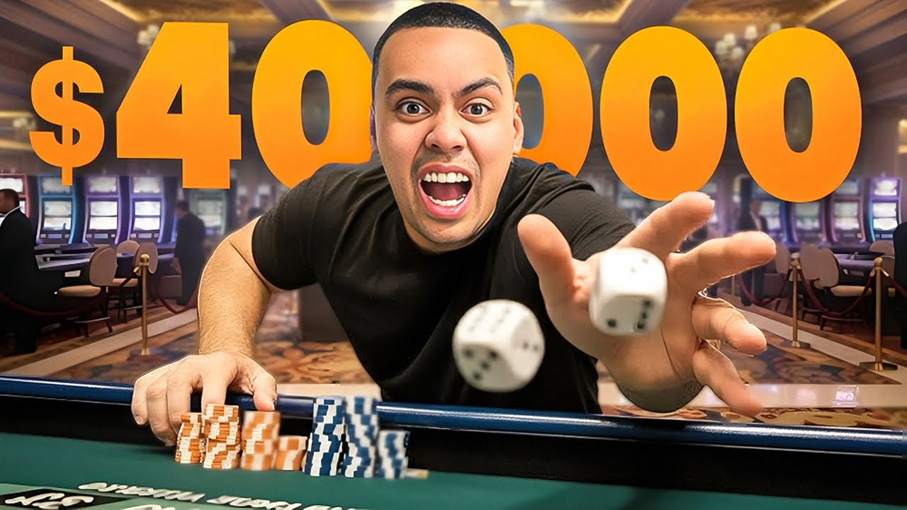 I DID A $40,000 CRAPS ROLL!!