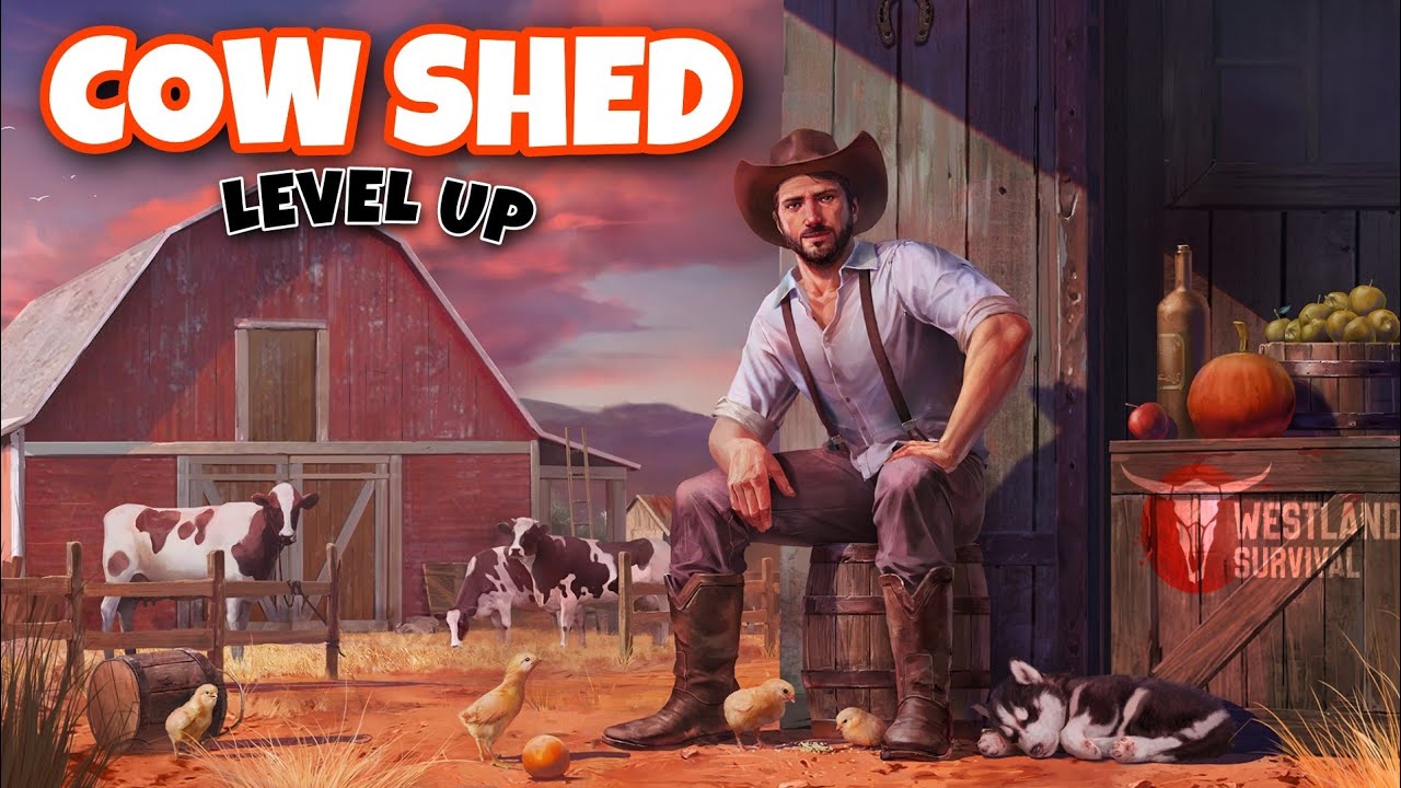 Westland Survival Resource Collecting and Upgrading Cow Shed level up after Update New Heights
