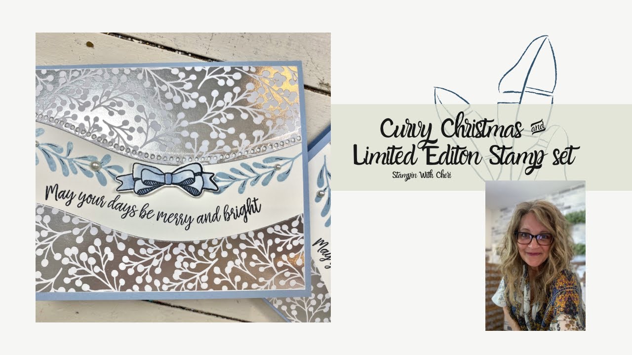 Curvy Christmas: Easy Elegant Silver Quite Curvy Dies Stampin' Up!