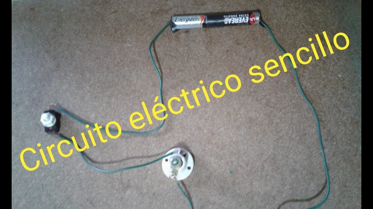 C&oacute;mo hacer un circuito el&eacute;ctrico sencillo
