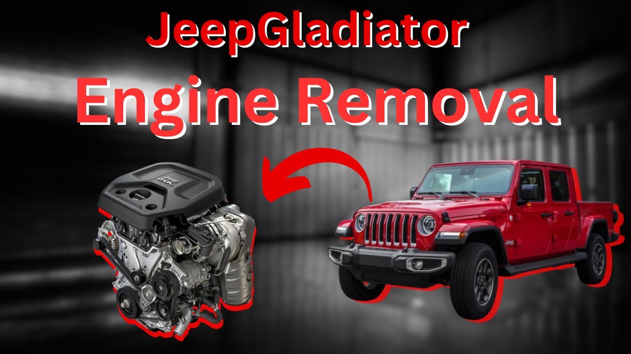 Jeep Gladiator Engine-Transmission removal /2020-2023 Wrangler engine removal