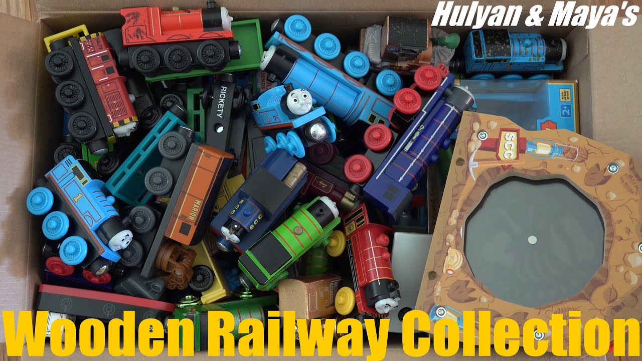 Some of Hulyan and Maya's Thomas & Friends Wooden Railway Collection :-)