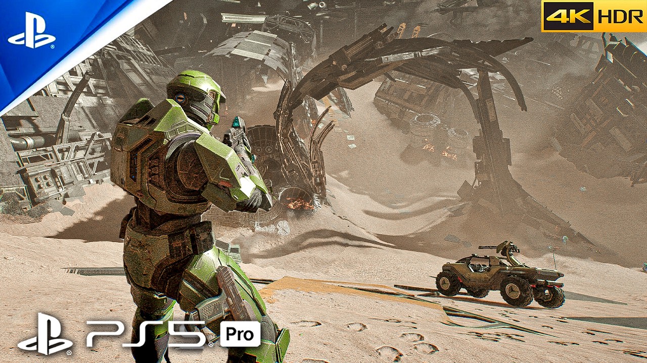 Halo: Campaign Evolved | Final Escape Mission + Ending CutScene [ PS5 PRO 4K 60FPS HDR] 3rd Person