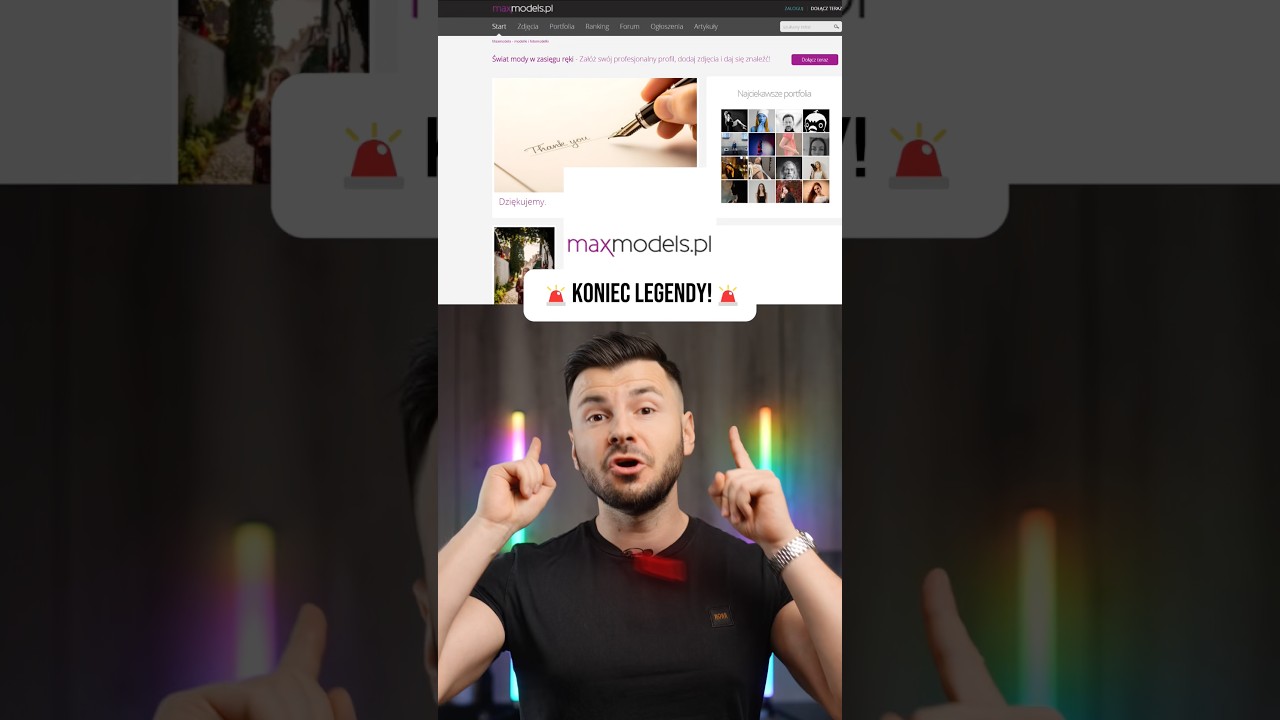 Pamiętasz Maxmodels? To już koniec. 💔 Serwis przegrał walkę z social mediami.