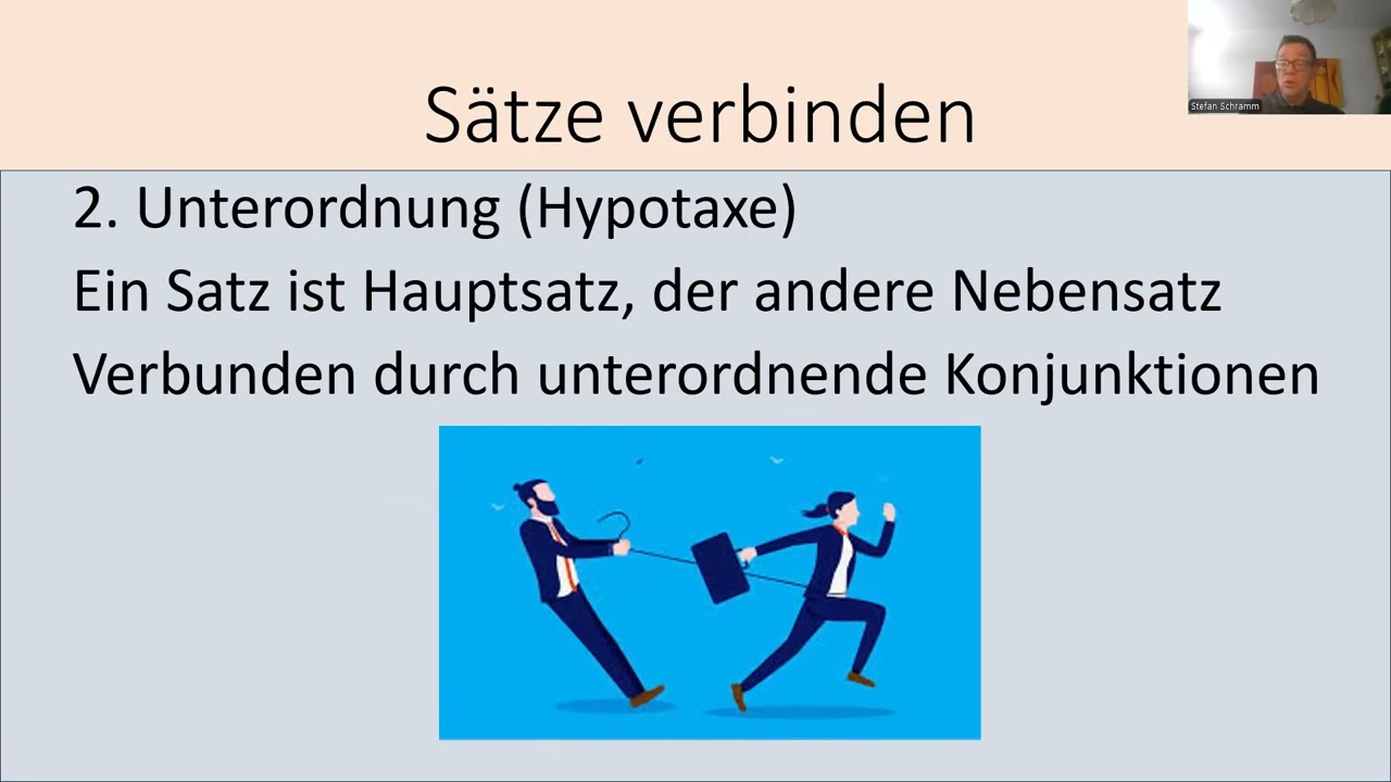 Deutsche Grammatik - Satzverbindungen - Teil 1