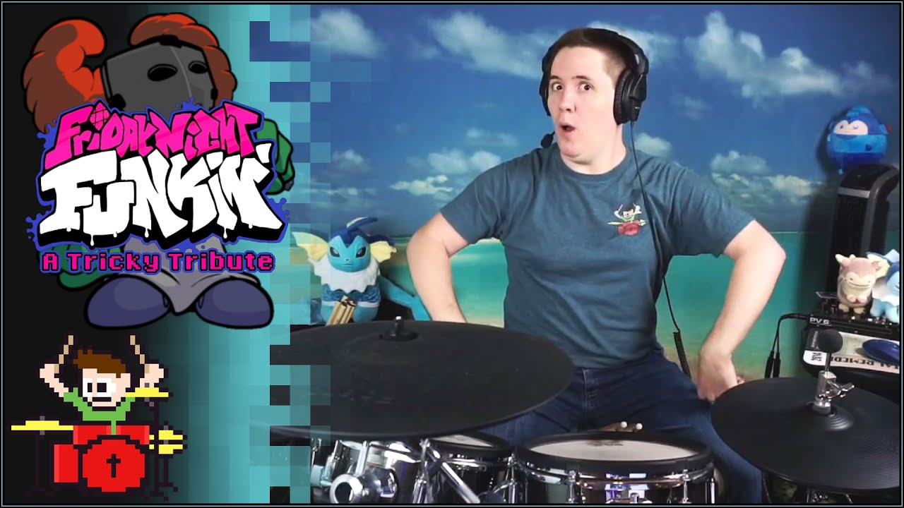Friday Night Funkin' - A Tricky Tribute On Drums!