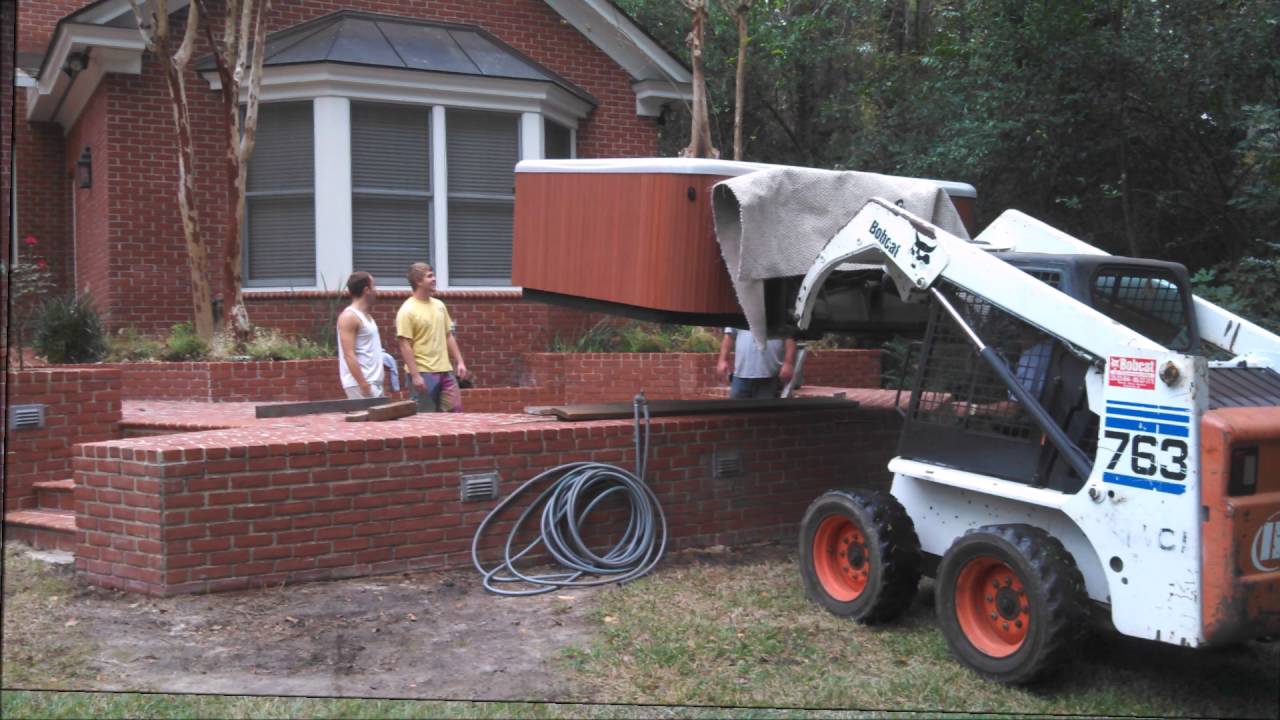 Spa Delivery & Deck Construction | Blast From The Past!