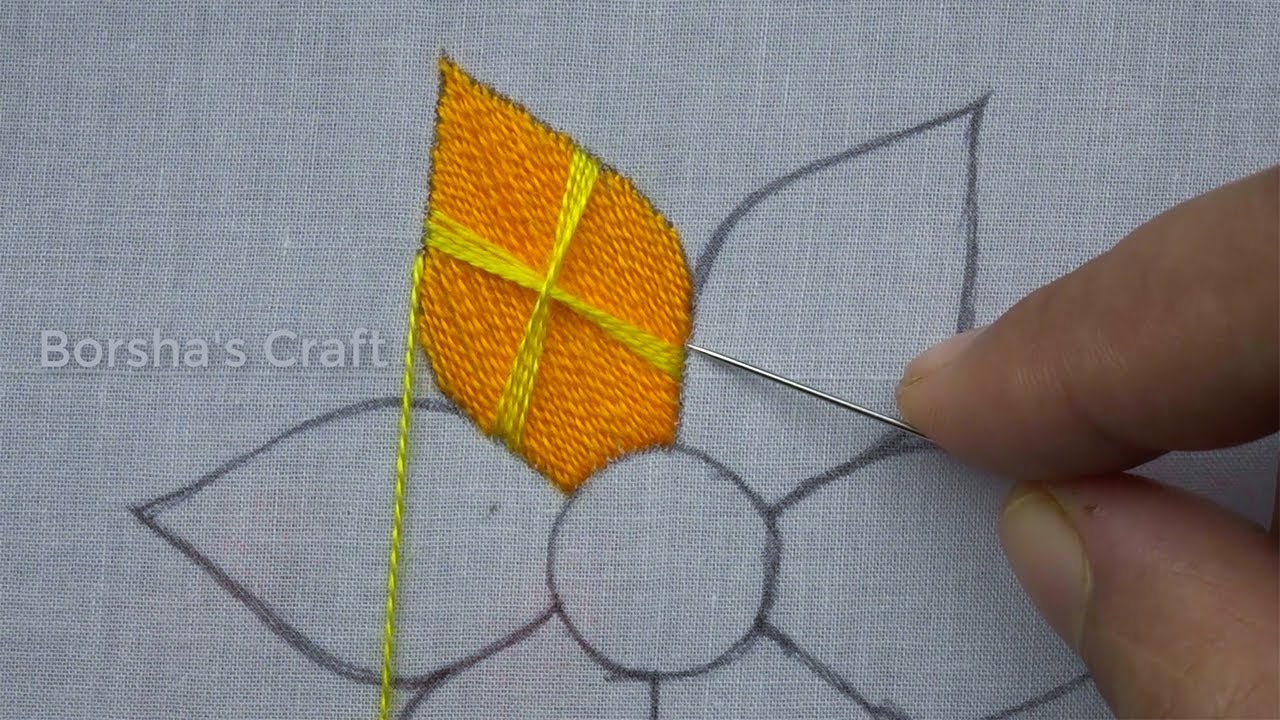 Latest Flower Hand Embroidery, Amazing Flower Embroidery Tutorial for Beginner, Easy Flower Stitches