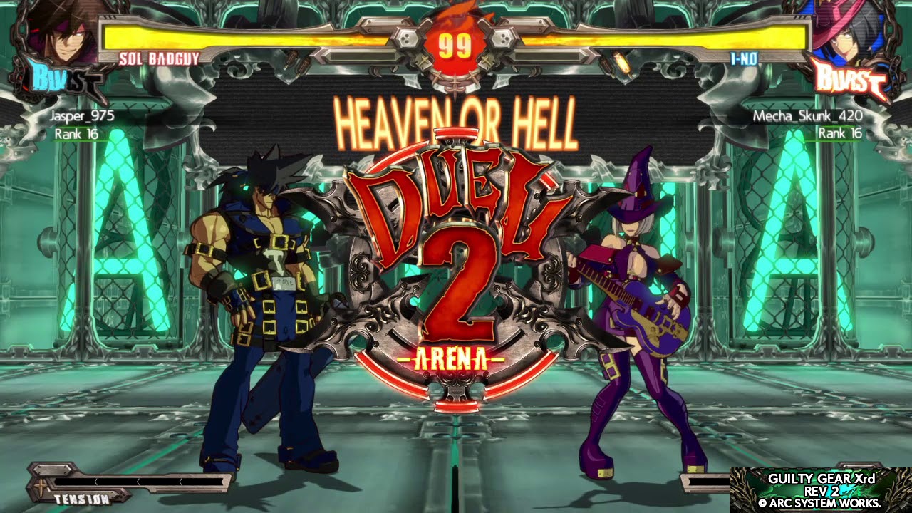 Guilty Gear Xrd REV 2 Good Match I-No vs Sol
