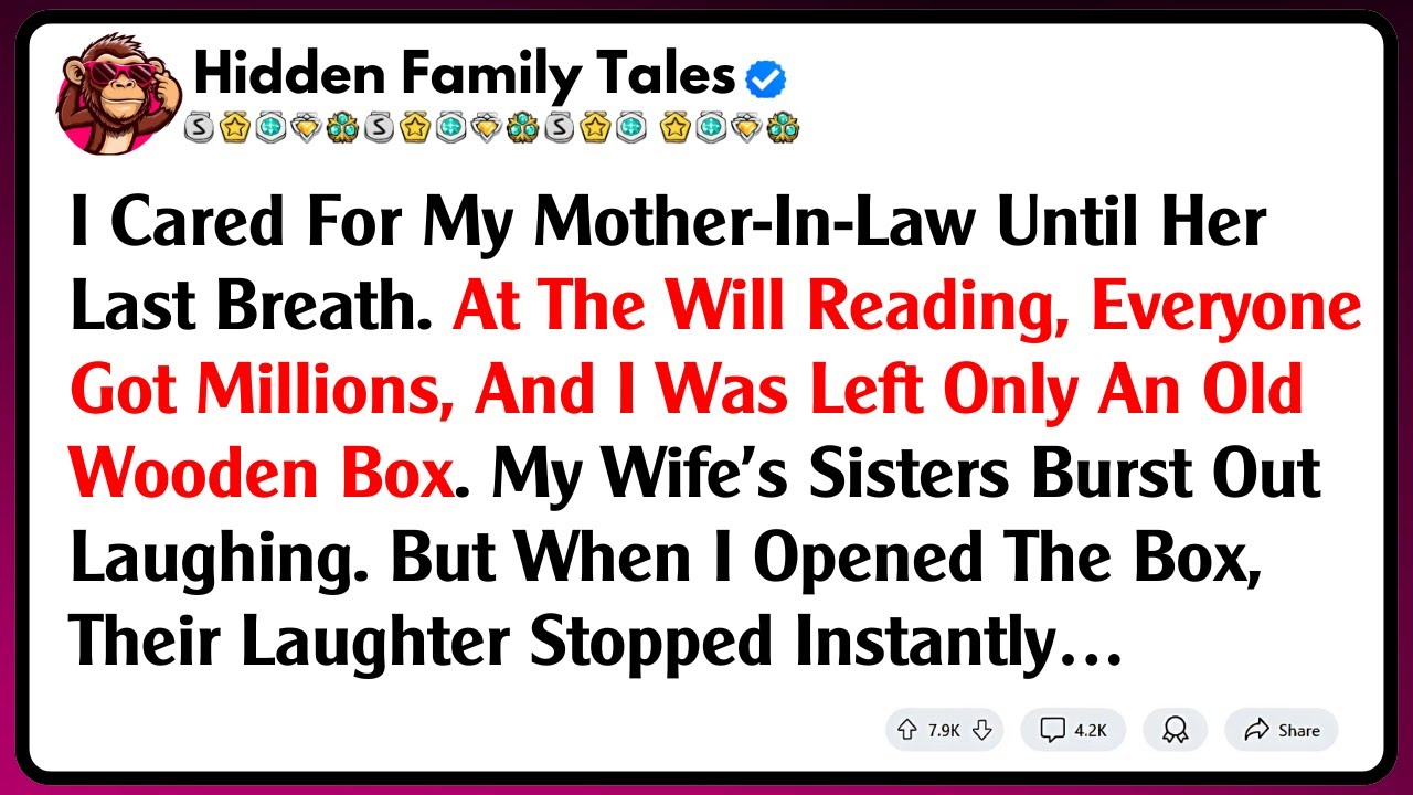 I Cared For My Mother-In-Law Until Her Last Breath. At The Will Reading, Everyone Got Millions,...