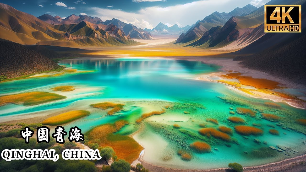 【中国青海】上帝视角的大柴旦翡翠湖，都说这里像马尔代夫，简直太美了！【行走世界的北京老刘】