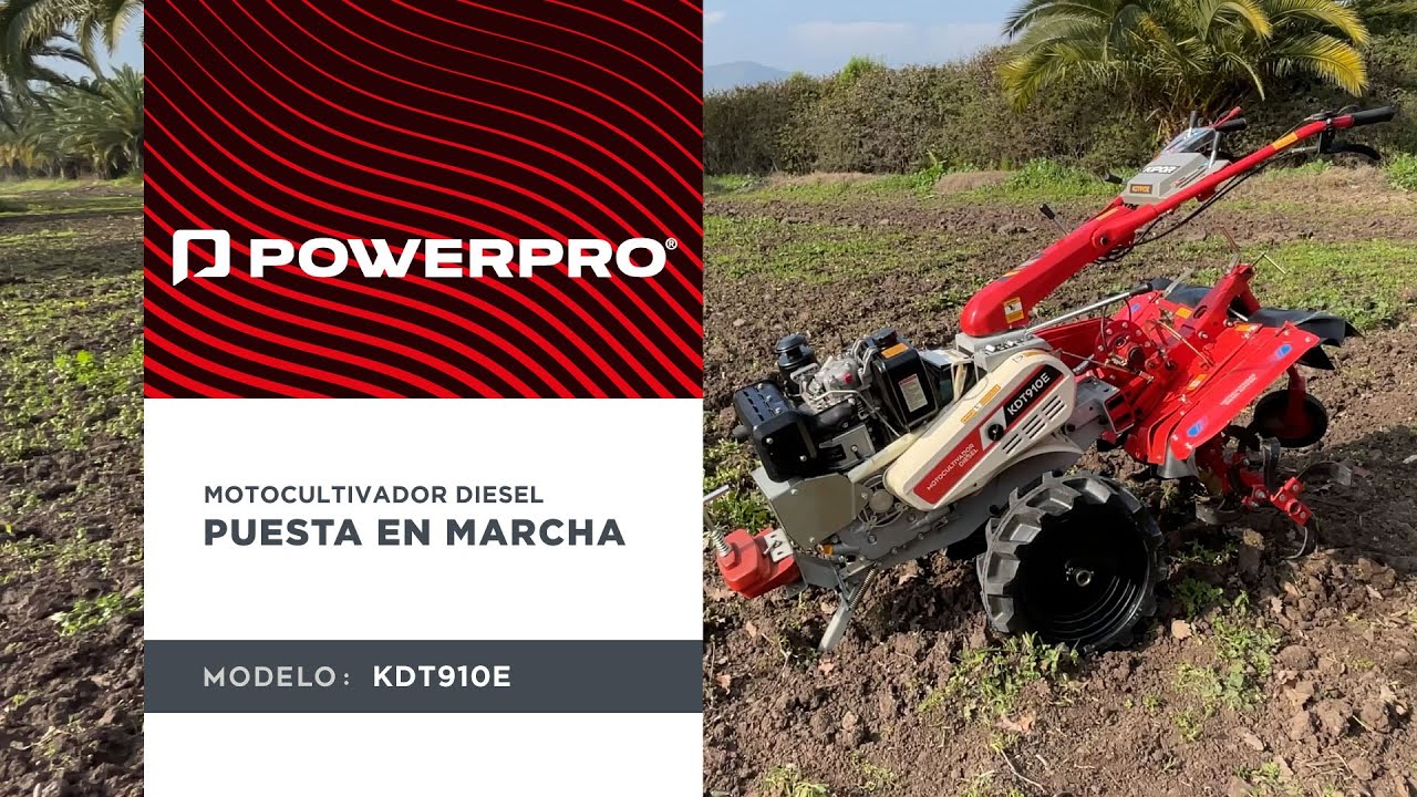Puesta en Marcha - Motocultivador KDT910E POWERPRO DIESEL 10HP