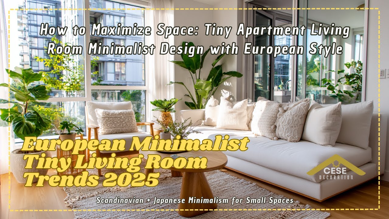 Minimalist European Living Room Ideas: Tiny Apartment Decor Inspiration & Essential Tips