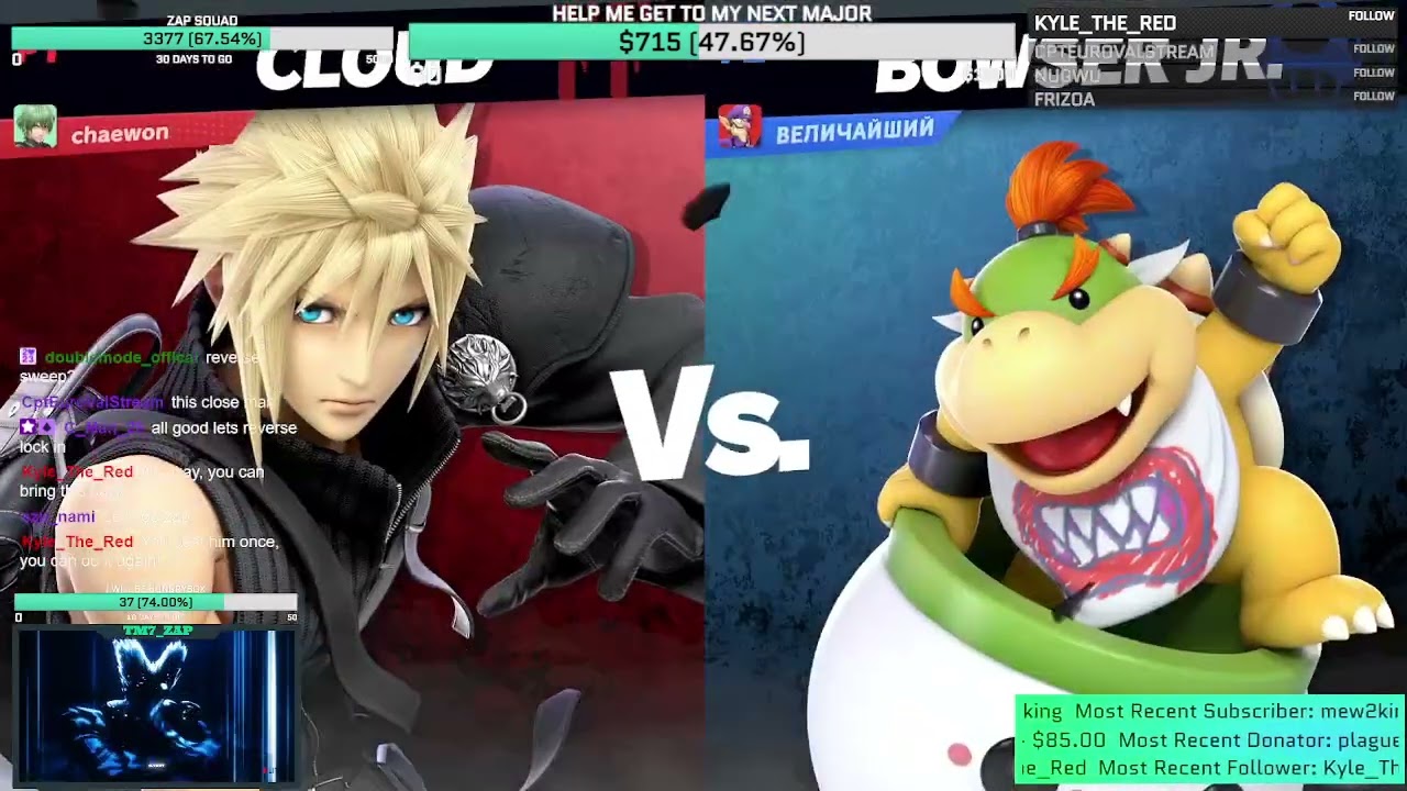 Sparg0 (Cloud) vs TM7_ZAP (Bowser Jr.) - Top 8 - Coinbox 96 | 21 Mar '24