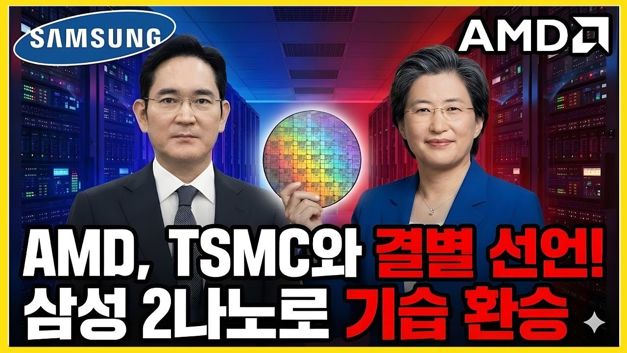 [긴급] TSMC 독점 깨졌다 AMD, 삼성 2나노 기습 계약    삼성전자 주가 폭등의 방아쇠 당겨지나