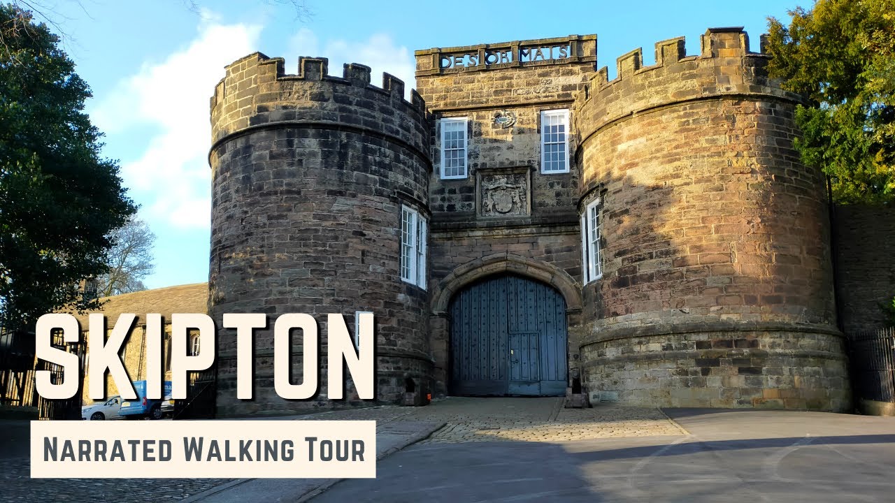SKIPTON | 4K Narrated Walking Tour | Let's Walk 2022
