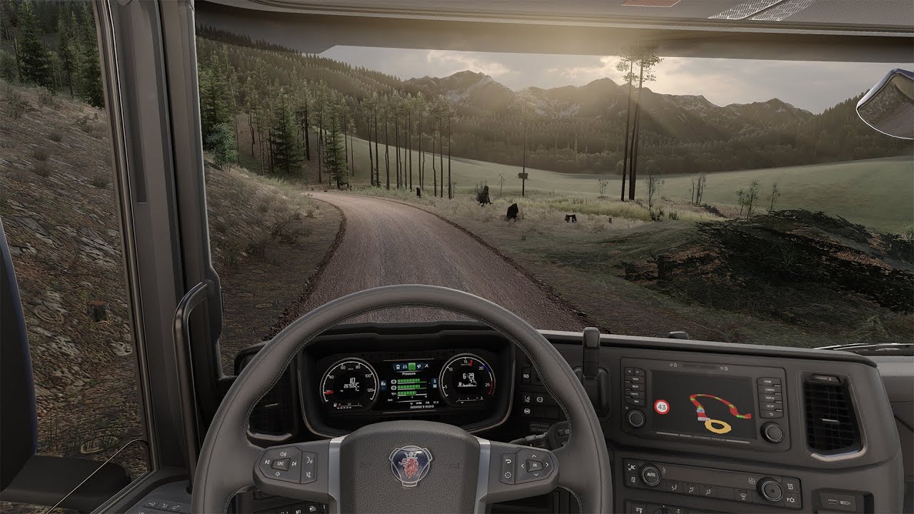 EURO SIMULATOR 2 1.56 | POV 🚦DRIVING | 🚧SCANIA TRUCK | 4K REALISTIC 🤠 SNOWYMOON GRAPHICS MOD