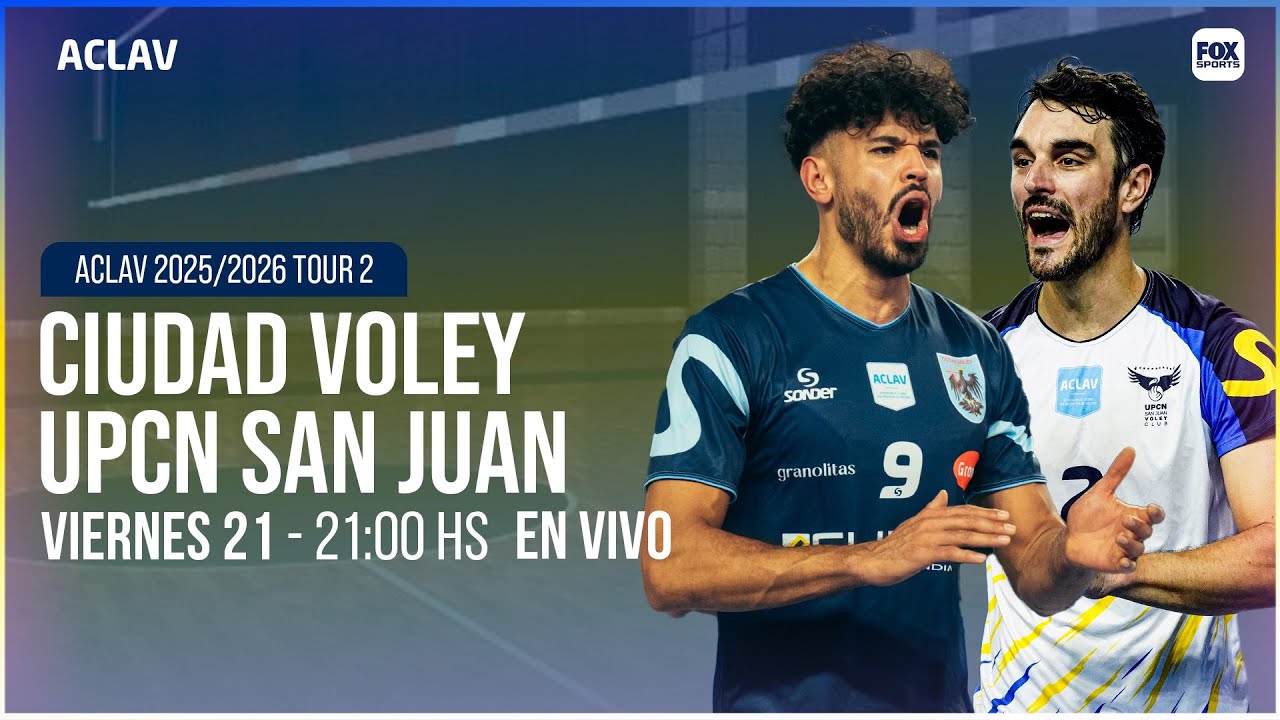 CIUDAD VOLEY vs UPCN SAN JUAN - ACLAV TOUR 2 || V&Oacute;LEY EN VIVO 🔴