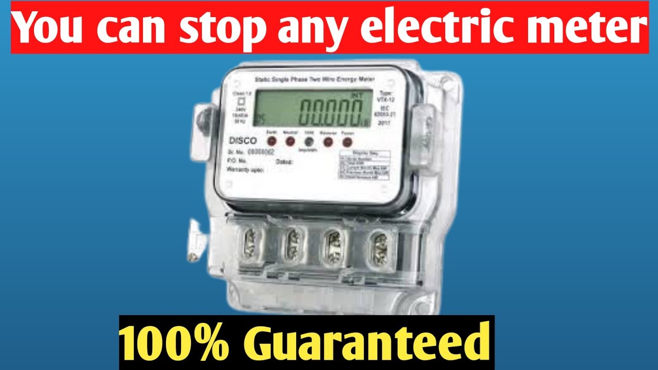 how to stop digital electric meter|electric meter hack|electric and electronics