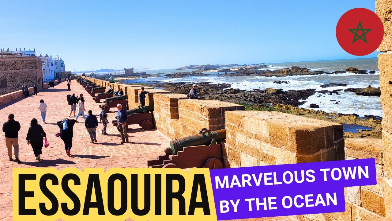 🇲🇦 MOROCCO - ESSAOUIRA - Picturesque city by the Atlantic Ocean - Walking Tour 4K