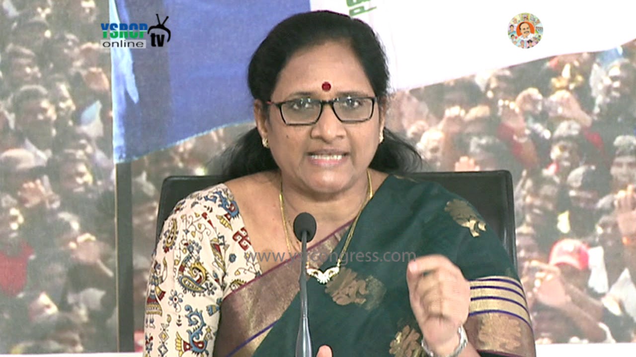YSRCP Spokesperson Vasireddy Padma fire on TDP Leaders over Land encroachment